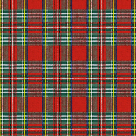 Highland Red – Wachstuch Tischdecke mit klassischem Schottenkaro, Muster