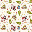 Weihnachtsmann & Schneemann – abwaschbare Weihnachtstischdecke mit klassischer Weihnachtsstimmung, Muster