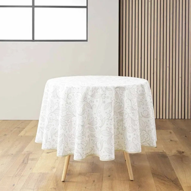 Leya Ø 180 cm, runde Tischdecke mit Fleckschutz
