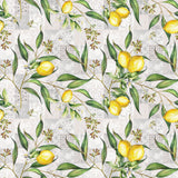 Limonero – Abwaschbare Tischdecke mit Zitronen und Patchworkmuster
