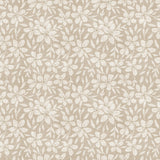 Linen Leaf Natur – leicht geprägte Wachstuch Tischdecke mit Blattmuster, Muster