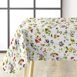 Lydia Sommerbær - Wachstuch Tischdecke mit wilden Beeren und Blumen in fröhlichen Farben, Ecke