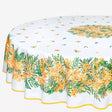 Mimosa Weiß - Runde Provence-Tischdecke Ø 180, Nahaufnahme