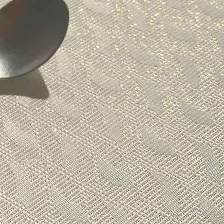 Munch Oro Guldblad - elegante abwaschbare Tischdecke mit goldenem Lurex, 160 cm breit