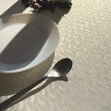 Munch Oro Guldblad - Elegante abwaschbare Tischdecke mit Goldlurex