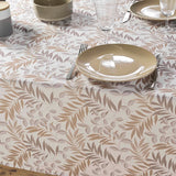 Nedelia Natural - 145 x 240 cm, rechteckige Tischdecke mit Blattmuster, Nahaufnahme