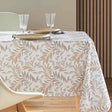 Nedelia Natural - 145 x 240 cm, rechteckige Tischdecke mit Blattmuster