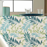 Nedelia Sage – 145 x 240 cm, rechteckige Tischdecke mit Blattmuster, Nahaufnahme