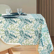 Nedelia Sage – 145 x 240 cm, rechteckige Tischdecke mit Blattmuster