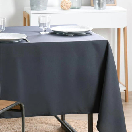 Nelson, einfarbige quadratische Tischdecke mit Fleckschutz 180 x 180 cm - Anthrazit