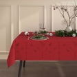 Engholm Noel damastgewebte Weihnachtstischdecke, rot - 150 x 370 cm
