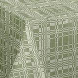 Nordfavn Adamascado Positivo Green – Wachstuch Tischdecke mit Damastmuster, Ecke