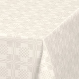 Nordfavn Adamascado Positivo Offwhite – Wachstuch Tischdecke mit klassischem Muster, Ecke
