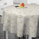 Nordfavn Canadian Poplar - Runde Wachstuch Tischdecke mit leichtem botanischem Muster