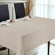 Nordfavn Elegant Cuban Sand – extra starke Wachstuch Tischdecke mit schön geprägtem Effekt, Ambiente