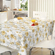 Nordfavn Elisabeth Gelb - Wachstuch Tischdecke mit romantischem Blumenprint