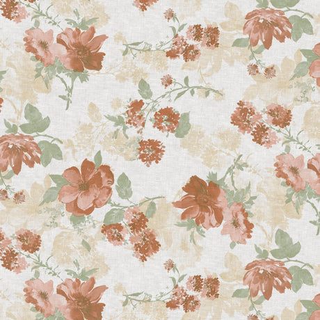 Nordfavn Elisabeth Rosa – Wachstuch Tischdecke mit romantischem Blumenprint
