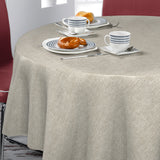 Nordfavn Fine Texture Linen – Leicht geprägte Wachstuch Tischdecke mit feiner Leinenoptik, Muster
