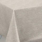 Nordfavn Fine Texture Linen – Leicht geprägte Wachstuch Tischdecke mit feiner Leinenoptik, Ambiente