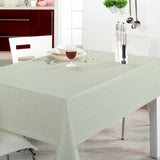 Nordfavn Fine Weave Sage – Glatte Wachstuch Tischdecke mit dezenter Textiloptik, Ambiente