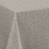 Nordfavn Fine Weave Stone – Geprägte Wachstuch Tischdecke mit dezenter Textiloptik, Ecke