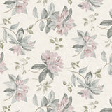 Nordfavn Fruehling Rosa - Wachstuch Tischdecke mit zartem Blumenprint, Muster