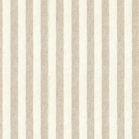 Nordfavn Ibiza Heller Sand – Abwaschbare Tischdecke mit Querstreifen in Leinenoptik