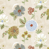 Nordfavn Meadow Bloom – Wachstuch Tischdecke mit stilisiertem Blumenmuster, Muster