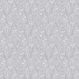 Nordfavn Nordic Leaf Grau – Wachstuch Tischdecke mit stilisiertem Blattmuster