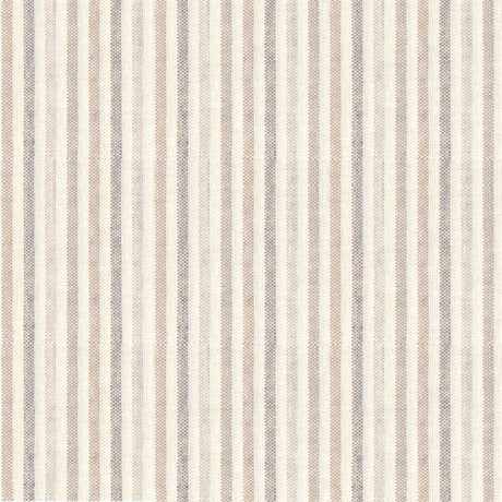 Nordfavn Pitiusa Sand und Beige – Abwaschbare Tischdecke mit kleinen Querstreifen