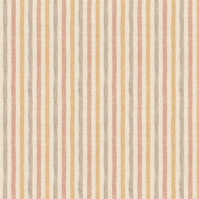 Nordfavn Pitiusa Sonnengelb und Terracotta – abwaschbare Tischdecke mit feinen Querstreifen