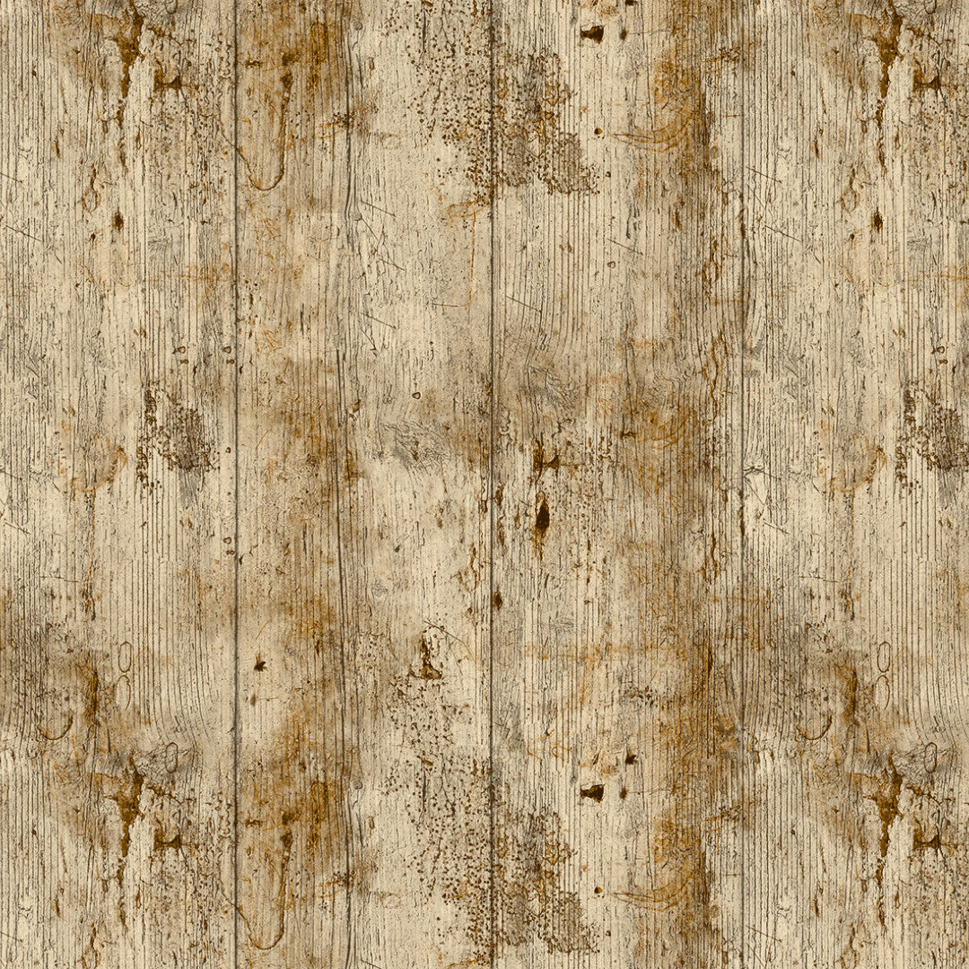 Nordfavn Rustica - Wachstuch Tischdecke mit realistischer Holzoptik, Muster