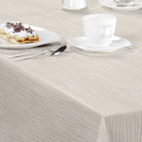 Nordfavn Strange Ways Beige – Wachstuch Tischdecke in Beige mit Streifen, Details