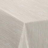 Nordfavn Strange Ways Beige – Wachstuch Tischdecke in Beige mit Streifen, Ecke