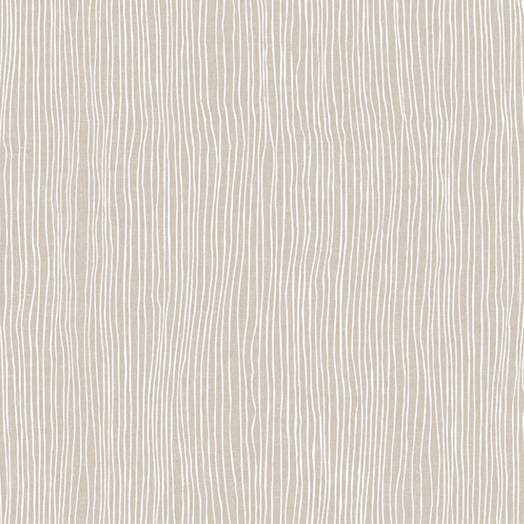 Nordfavn Strange Ways Beige – Wachstuch Tischdecke in Beige mit Streifen, Muster