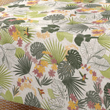 Nordfavn Tropical Kolibri – Wachstuch Tischdecke mit botanischem Muster, Nahaufnahme