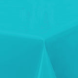 Nordfavn Uni Atoll Blau - Einfarbige, halbglänzende Wachstuch Tischdecke, Ecke
