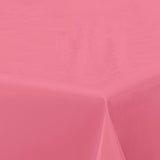Nordfavn Uni Rose Pink - Einfarbige halbglänzende Wachstuch Tischdecke, Ecke