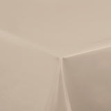 Nordfavn Uni Sesambeige - Einfarbige, halbglänzende Wachstuch Tischdecke, Ecke