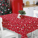 Nordfavn Xmas Cookies – Wachstuch Tischdecke für Weihnachten mit Plätzchen und Weihnachtsmotiven, Ambiente