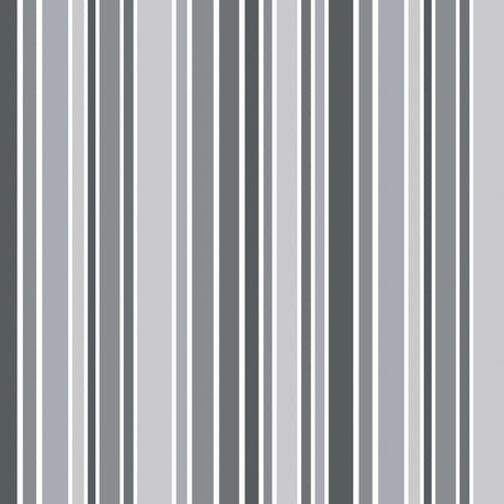 Nordic Stripe Grau – Gestreifte Wachstuch Tischdecke mit leichter Struktur, Muster