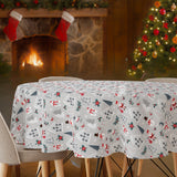 Nordic Winter – Wachstuch Tischdecke für Weihnachten mit Weihnachtsmotiven im skandinavischen Stil