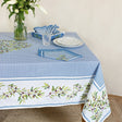 Nyons Blau - Rechteckige acrylbeschichtete Provence-Tischdecke 150 x 250 cm, Ambiente