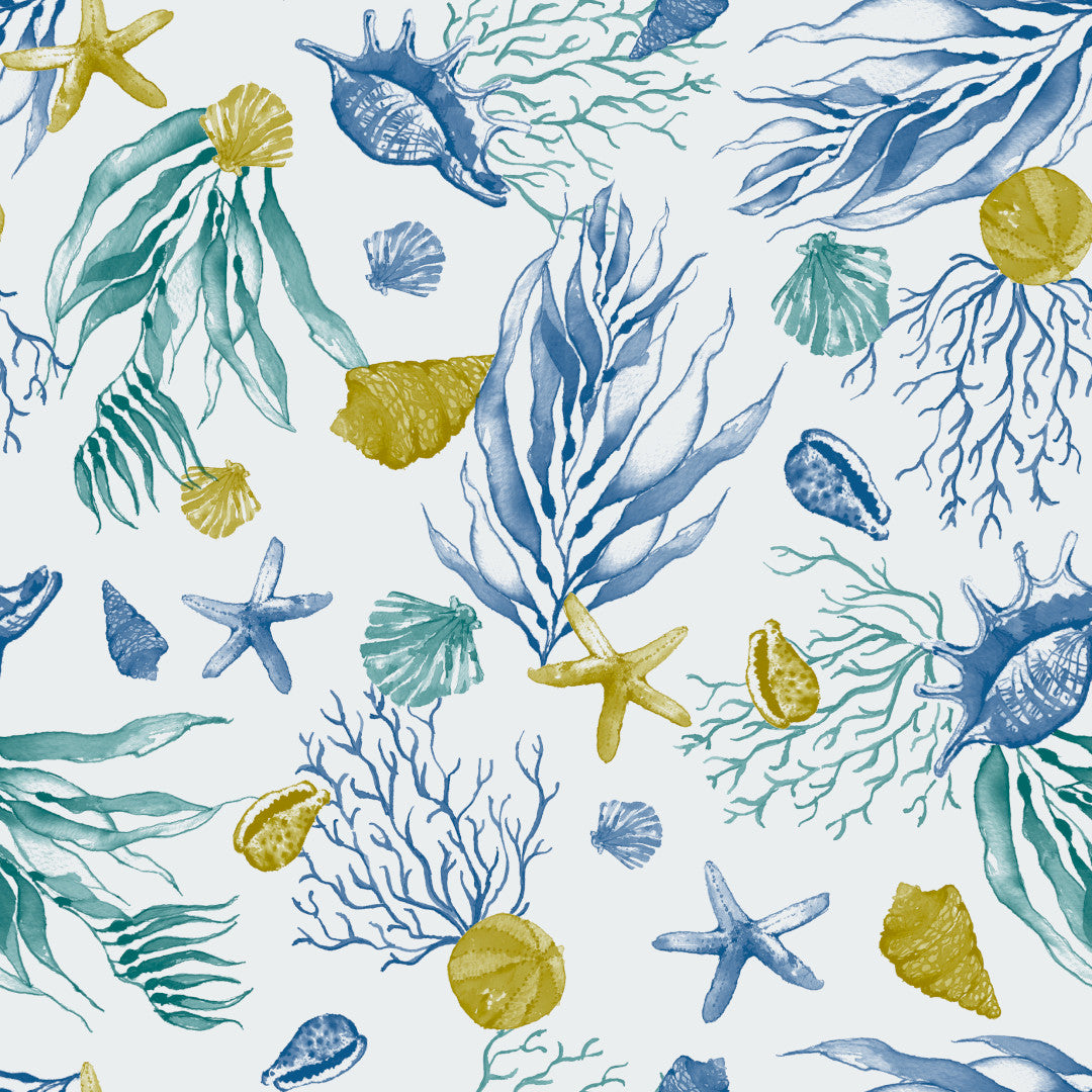 Odeta – Extra starke Wachstuch Tischdecke mit maritimem Muster, Muster