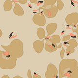 Orkide Champagne – Lola Wachstuch Tischdecke mit Blumenprint, Ecke