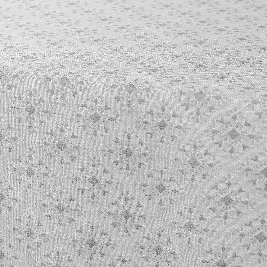 Orphee – Damasttischdecke mit feinem, geometrisch gewebtem Muster – 140 x 240 cm, Nahaufnahme