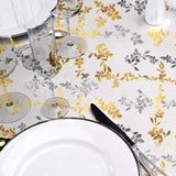 Pampa Metallic – Tischfolie transparent mit Glitzereffekt, Nahaufnahme