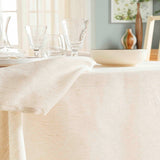 Pauline – Tischdecke aus Polyester/Leinen 140 x 240 cm, Nahaufnahme