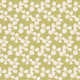 Poppy Spring Moss - Lola Wachstuch Tischdecke mit grafischem Blumendesign, Muster