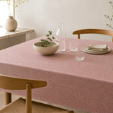 Nordfavn Roa Tinto Altrosa – Extra breite abwaschbare Tischdecke in gedecktem Rosa, 180 cm